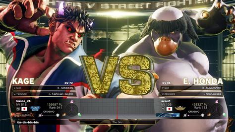 SFV Champion Edition Cusco DX KAGE Vs Aczei1 E HONDA Online