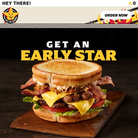 Get Your Sourdough Star Burger Early! - Carl’s Jr.