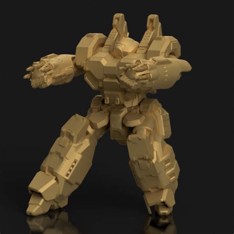 3D Printable Crusader CRD-J for Battletech by Matt Mason