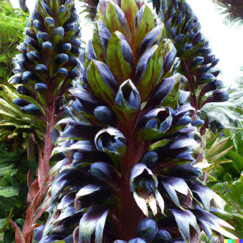 10 Puya Alpestris Planting Seed Bromeliad Sapphire Tower Rare And