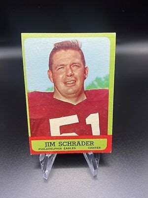 1963 Topps Jim Schrader 115 Philadelphia Eagles Vintage Football Card