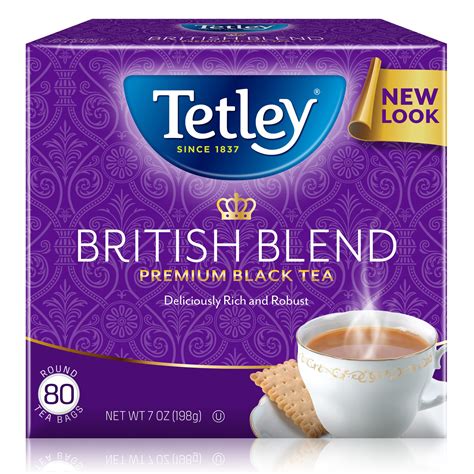 Tetley British Blend Premium Black Tea 80 Count Tea Bags