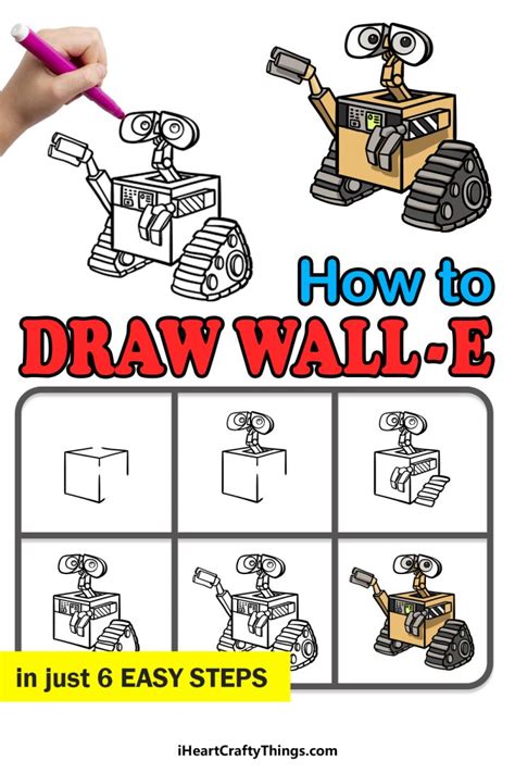 Wall E Drawing How To Draw Wall E Step By Step