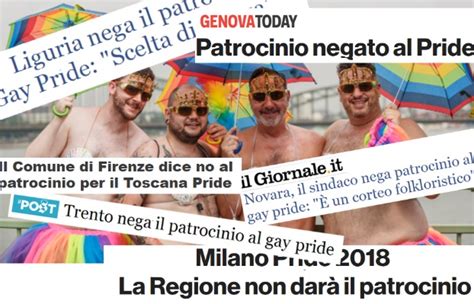 I Comuni Virtuosi Che Negano Il Patrocinio Al Gay Pride 2018 UCCR