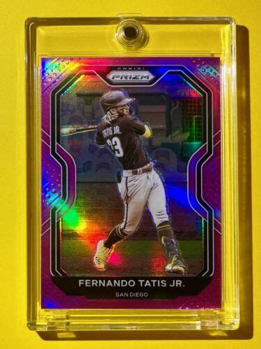 Fernando Tatis Jr Rare Pink Refractor Panini Prizm Home Run Swing