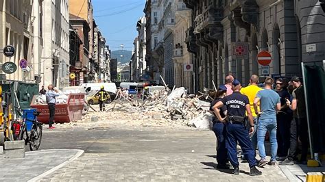 Megrázó Helyszíni Felvételek érkeztek A Belvárosi épületomlásról