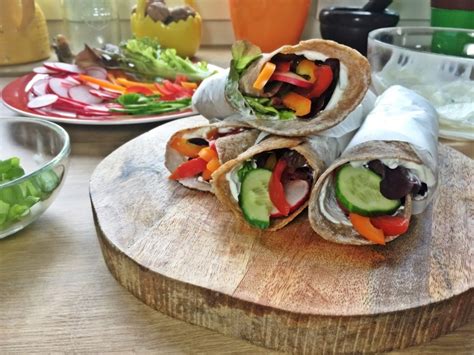 Vollkorn Wraps I Quark Und Gem Se Rezepte Von Karin Knorr