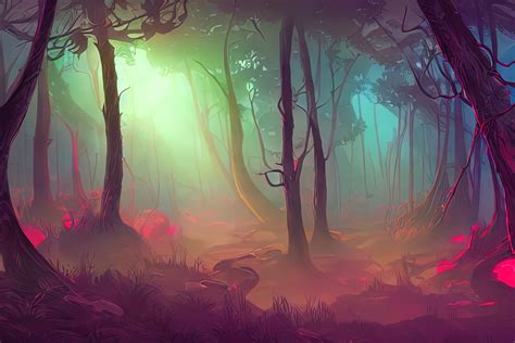 ArtStation - Mythical Forest set | Artworks