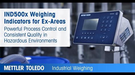 METTLER TOLEDO S New IND500x Weighing Indicator For Ex Areas