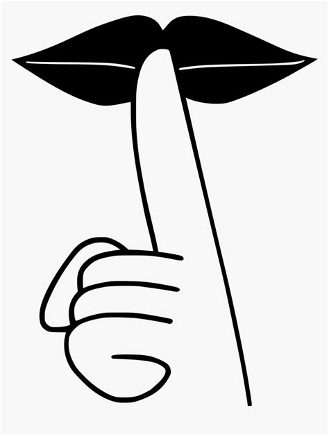 Shhh Sign - Shh Clipart, HD Png Download , Transparent Png Image - PNGitem