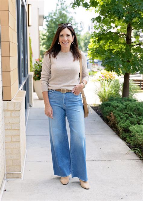 What To Wear With Wide Leg Jeans This Fall Jo Lynne Shane