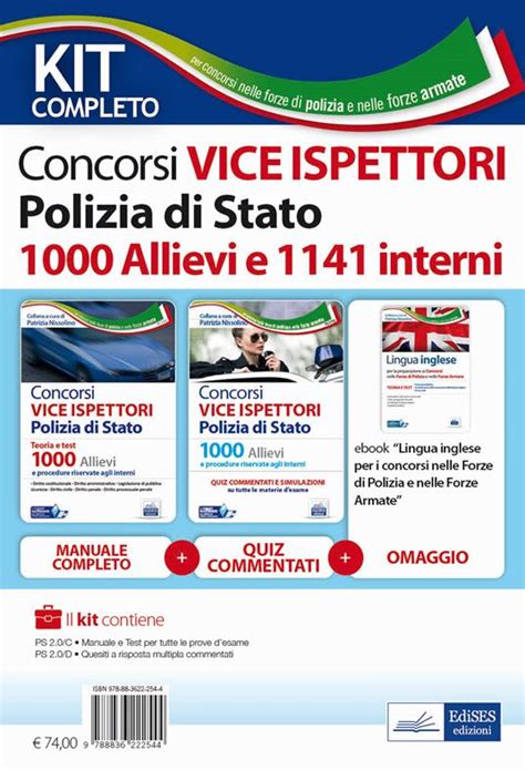 Kit Concorsi Vice Ispettori Polizia Di Stato Manuale E Quiz Commentati