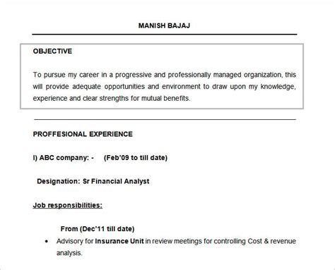 How To Write Career Objective For Freshers Top 100 Sample Resume