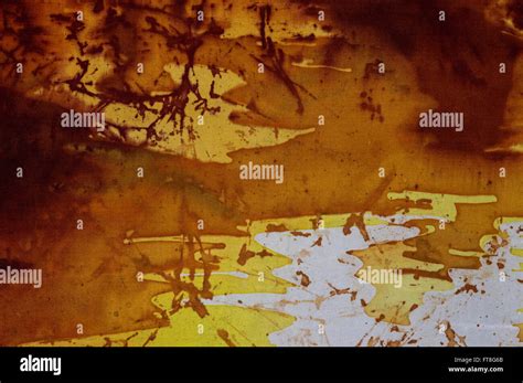 Man On Rice Terraces Fragment Hot Batik Background Texture Handmade
