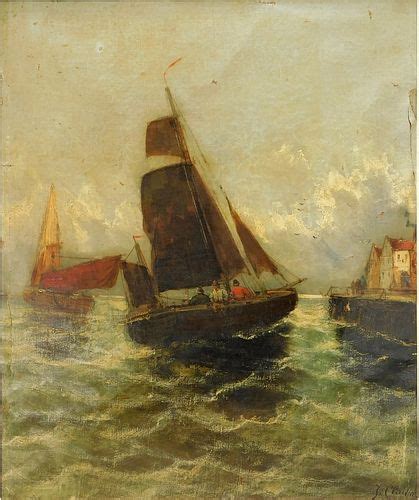 Georg Fischof Impressionist Harbor Painting Sold At Auction On 15th