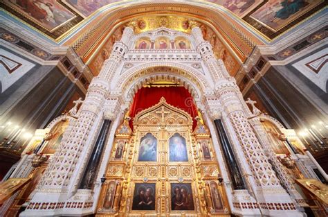 Altar Inside Cathedral of Christ the Saviour Editorial Image - Image of ...