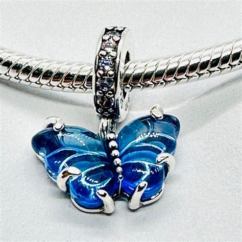 Butterfly Murano Glass Pandora Charm Etsy