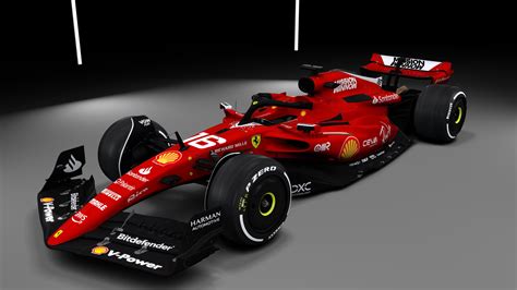 Ferrari 2023 redesign with added white! : r/F1Liveries