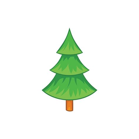 Fir Tree Icon In Cartoon Style Vector Art At Vecteezy