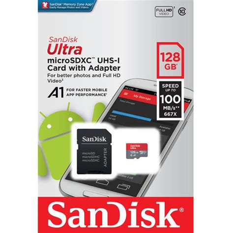 Nơi bán Thẻ nhớ MicroSDXC Sandisk Ultra 128 GB 100 MB s giá rẻ nhất