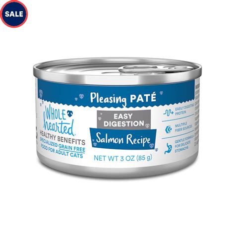 WholeHearted Easy Digestion Salmon Recipe Adult Wet Cat Food, 3 oz. | Petco