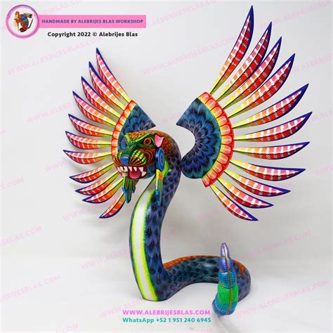 Alebrije Quetzalcoatl Feathered Serpent Tezcatlipoca 1 Etsy