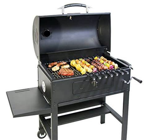 Blackstone Charcoal Grill Barbecue Smoker With Automatic Rotisseri