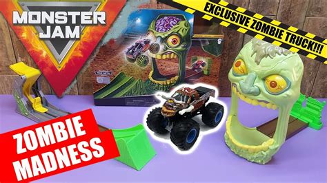 Zombie Madness 2019 Monster Jam Trackset With Exclusive Truck Review Spin Master Youtube