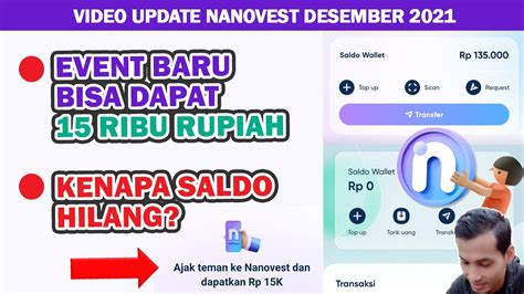 EVENT TERBARU NANOVEST DAN INFO UPDATE KENAPA SALDONYA HILANG YouTube