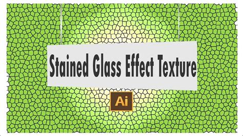 Stained Glass Texture Effect Illustrator Adobe Illustrator Youtube