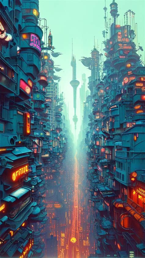 Sci Fi Cyberpunk Art By Mwahajahmed