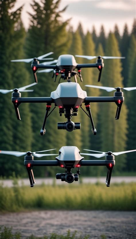 Military Drone Swarm System For Conflict Stable Diffusion Online