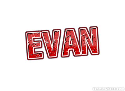 Evan Name Logo - LogoDix
