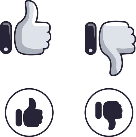 Like And Dislike Icons 13897679 Vector Art At Vecteezy