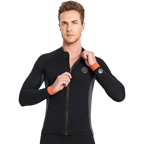 Men Mm Neoprene Jacket Top Scuba Diving Wet Suit Xxl Ebay