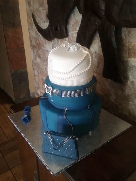 50th Birthday Cake With Denim And Diamonds Theme 2 Fun 4 Party Animals