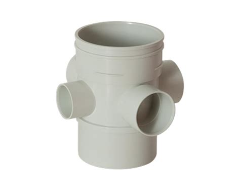 Novadrain PVC U Pipe Junction Male Female Solvent Cement Joint Iplex NZ