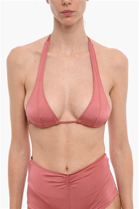 Forte Forte Solid Color Triangle Bikini Top Women Glamood Outlet
