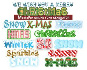 🎄 Christmas Font Generator 🎅 - MockoFUN