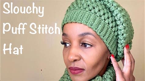 Crochet Puff Stitch Hat Youtube