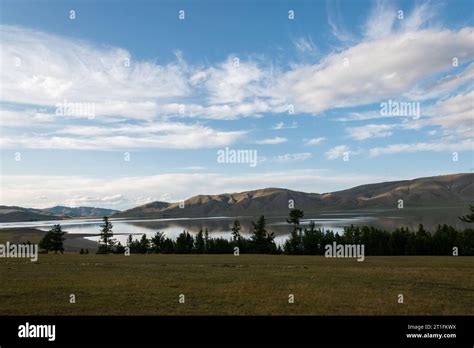 Landscape Of Mongolia Stock Photo Alamy