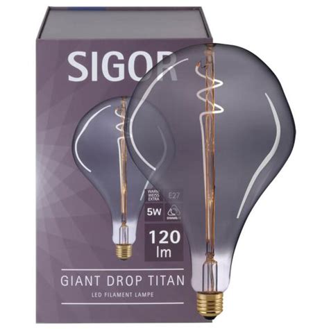 Led Filament Lampe Giant Drop E W L