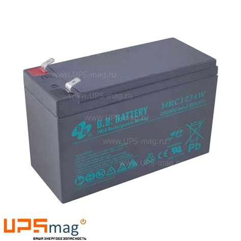 Аккумулятор BB Battery HRC1234W (12V / 9Ah) купить в г. Москва ...