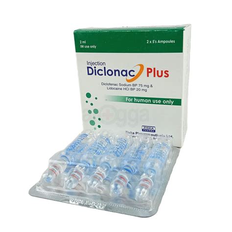 Diclonac PLUS IM 75mg 20mg 2ml IM Injection Arogga Online Pharmacy