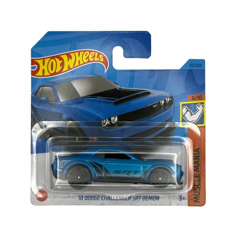 Masinuta Metalica Hot Wheels Dodge Challenger Srt Demon Albastru Emag Ro