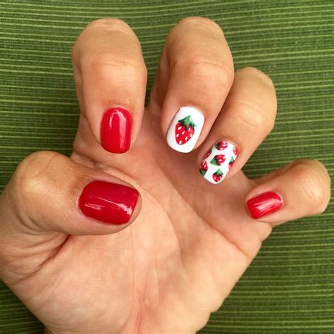 Strawberry Nails Strawberry Nail Art Strawberry Nail Strawberry