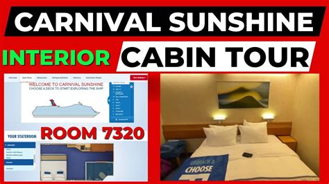 Carnival Sunshine Interior Cabin Tour What Does An Interior Room Look