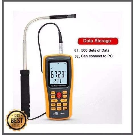 Jual ALAT MENGUKUR KECEPATAN ANGIN HOT WIRE ANEMOMETER USB DATA GM Di Seller Umar Store