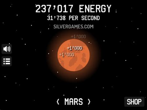 Planet Clicker Play Online On Silvergames 🕹️