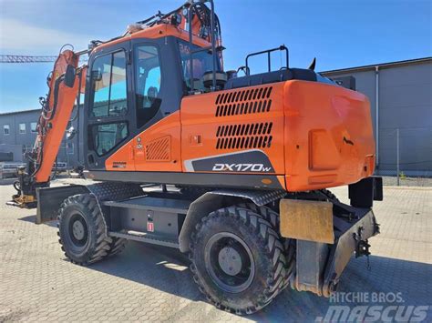 Doosan DX 170 W 5 Begagnad SÄLJES hjulgrävare för uthyrning